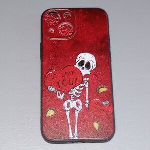 🎯 10 for $10 / iPhone 13 Phone Case, I Love You and Tacos, Skeleton, NIP